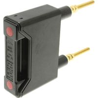 Show details for  32A Back Stud Connected Fuse Holder, 690V, Black, Red Spot Range