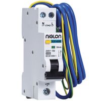 Show details for  40A 30ma Single Pole & Neutral 6ka B Curve RCBO - Standard Height - 1 Module