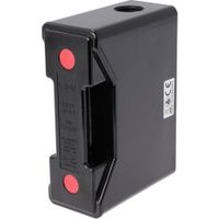 Show details for  100A Front Connected Fuse Holder, 690V, Black, IP20, Red Spot Range