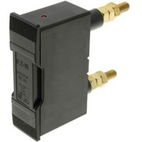Show details for  63A Back Stud Connected Fuse Holder, 550V, Black, Safeclip Range