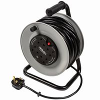 Show details for  25mt Light Duty Open Cable Reel - 4 x 13A
