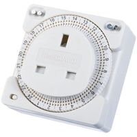 Show details for  Compact Plug-In Time Controller, 24 Hour, White