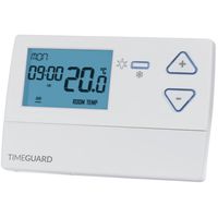 Show details for  Programmable Room Thermostat with Frost Protection, 7 Day, White