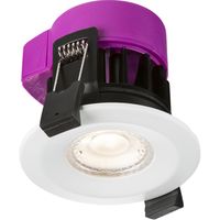 Show details for  6W Fire Rated LED Dimmable Downlight, 4000K, 690lm, 230V, IP65, White