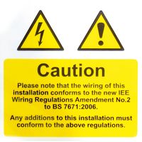 Show details for  Harmonised Cable Notice Label - (Pack of 5 SAV) 75 x 75mm