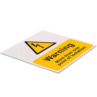 Show details for  Warning More Than One Point Of Isolation Label, 75 x 75mm [Pack of 5]