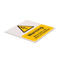 Show details for  Warning more than one point of isolation Label - (Pack of 5 PVC) 75 x 75mm