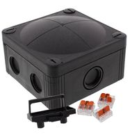 Show details for  COMBI 407 Junction Box with Terminal Block WAGO, Black, Polypropylene, IP66 / IP67