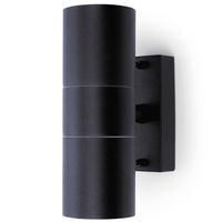 Show details for  Coral Up/Down Wall Light, GU10, IP44, Black
