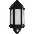 Show details for  7W LED Half Lantern with PIR, 3000K, 420lm, Black, IP44
