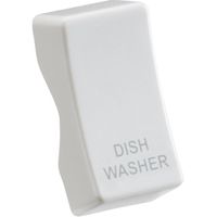 Show details for  Grid Rocker Cover 'Dishwasher', White, Curved Edge Range