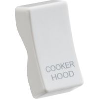 Show details for  Grid Rocker Cover 'Cooker Hood', White, Curved Edge Range