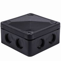 Show details for  Black IP67 86mm x 86mm x 47mm Connection Box With 8 Membrane / Threaded Entries