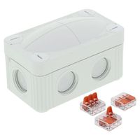 Show details for  COMBI 206 Junction Box with WAGO Terminal, 85mm x 49mm x 51mm, Polypropylene, IP66 / 67, Grey