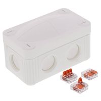 Show details for  COMBI 206 Junction Box with WAGO Terminal, 85mm x 49mm x 51mm, Polypropylene, IP66 / 67, White