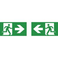 Show details for  Emergency LED Hanging Sign Legend - Running Man Arrow Left & Right