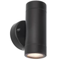 Show details for  Palin Twin Wall Light, 7W, IP44, Black
