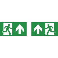 Show details for  Emergency LED Multi-Mount Exit Sign Legend - Running Man Arrow Up