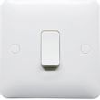 Show details for  10A 2 Way Light Switch, 1 Gang, White, Modern Range