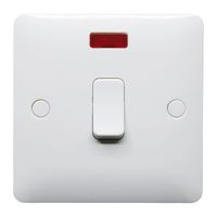 Show details for  1 Gang 20A DP Switch White With Neon Indicator