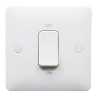 Show details for  1 Gang 45A DP Switch White Rocker White