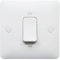 Show details for  45A Double Pole Cooker Switch, 1 Gang, White, Modern Range