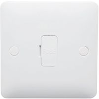 Show details for  13A Unswitched Fused Connection Unit, 1 Gang, White, Modern Range