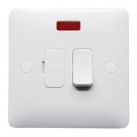 Show details for  1 Gang 13A Switched Fused Spur White With Neon Indicator