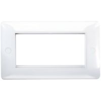 Show details for  Module Face Plate, 4 Gang, White