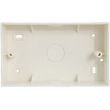 Show details for  Surface Box with Knockouts, 2 Gang, 30mm, White, PVC