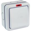 Show details for  Weatherproof 10A 2 Way Switch with Neon, 1 Gang, Grey, IP66, Monsoon Range