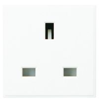 Show details for  13A Socket Outlet Euro Module 50x50mm White