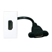 Show details for  HDMI Outlet Euro Module 25x50mm White