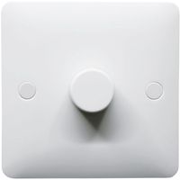 Show details for  1000W 2 Way Dimmer Switch, 1 Gang, White, Modern Range
