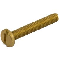 Show details for  Slotted  Panhead Machine Screw, M4 x 50mm, Brass [Pack of 100]