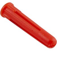 Show details for  Wall Plug, 6mm, Red