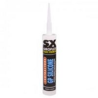 Show details for  Silicone Adhesive Contractors GP, White, 300ml