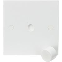 Show details for  Dimmer Plate with Matching Dimmer Cap, 1 Gang, White