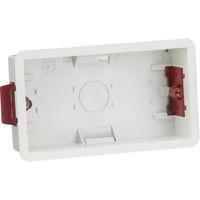 Show details for  35mm Dry Lining Box, 2 Gang, White