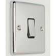 Show details for  20A Double Pole Switch, 1 Gang, Polished Chrome, Black Trim, Enhance Range