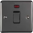Show details for  20A Double Pole Switch with Neon, 1 Gang, Black Nickel, Black Trim, Enhance Range