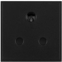 Show details for  5A Module Socket, Black, Concealed Range