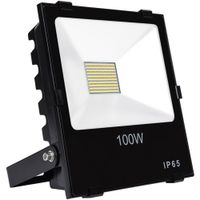 Show details for  100W Commercial Floodlight, 4000K, Black, IP65, Atlas Range