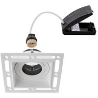 Show details for  Trimless Square Downlight, GU10 (Lamp Not Included), Matt White, IP20