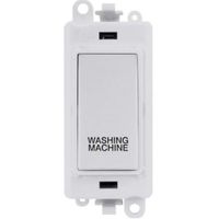 Show details for  20AX Double Pole Switch Module 'Washing Machine', White, GridPro Range