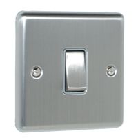 Show details for  10A 1 Gang 2 Way Switch - Satin Stainless Steel