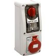 Show details for  32A Switched Interlocked Socket with RCD, 415V, 3P+E, IP44, Red