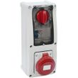 Show details for  16A Switched Interlocked Socket with RCD, 415V, 3P+E, IP67, Red