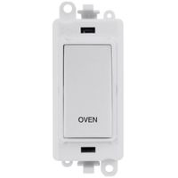 Show details for  20AX Double Pole Switch Module 'Oven', White, White Trim, GridPro Range