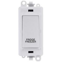 Show details for  20AX Double Pole Switch Module 'Fridge Freezer', White, GridPro Range